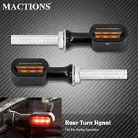 Mini luz LED trasera E Mark para motocicleta, intermitente de freno, lámpara de carrera para Harley Spotster XL883 Touring Glide Dyna Softail