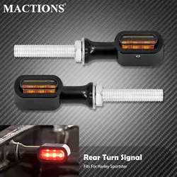 Motorcycle E Mark LED Rear Mini Brake Turn Signal Light Indicator Run Lamp For Harley Spotster XL883 Touring Glide Dyna Softail
