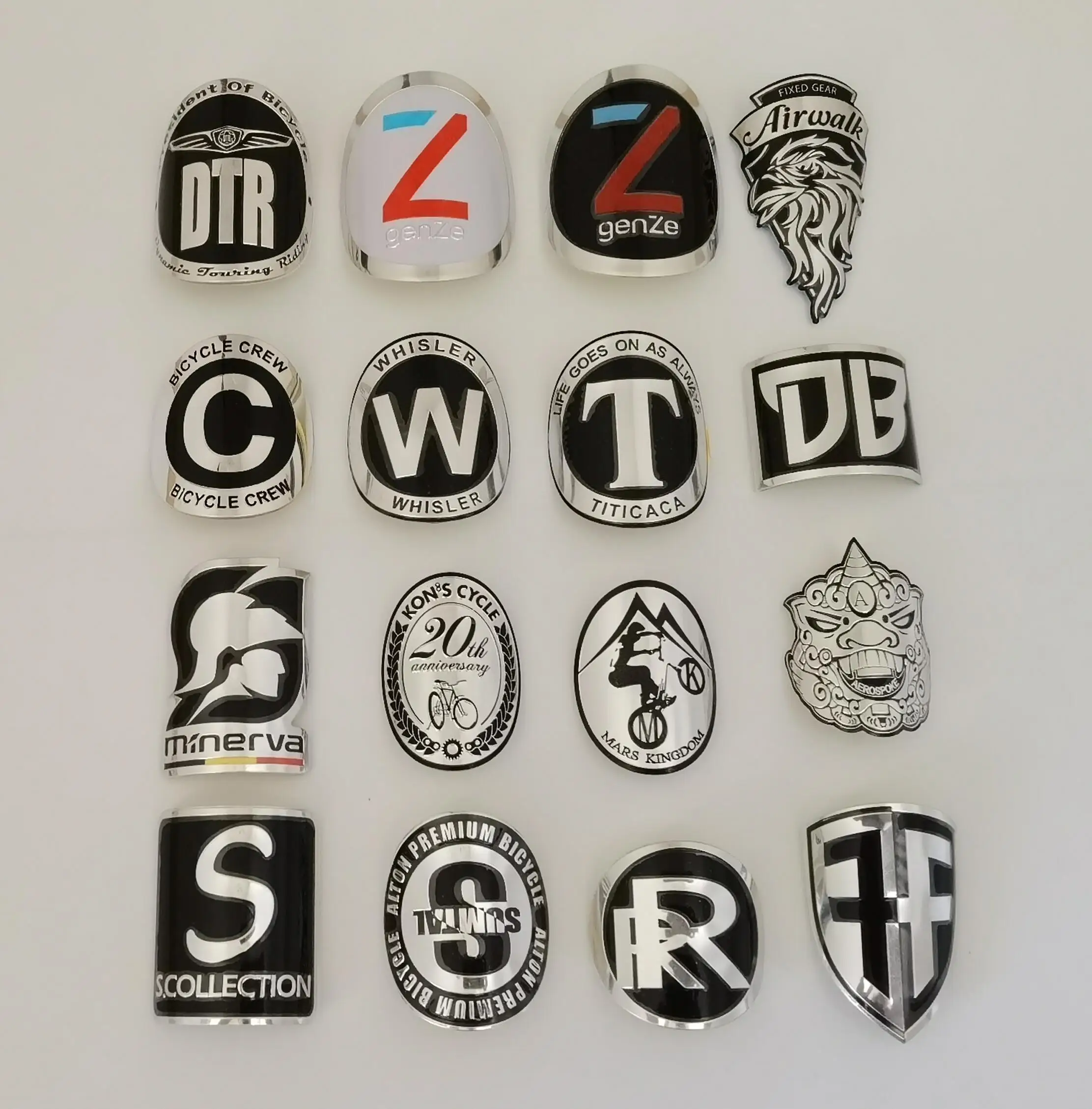 

Bicycle Metal Badges, BMX Tags, Bbicycle tags Bicycle Stickers DIY Bicycle Personality Tags