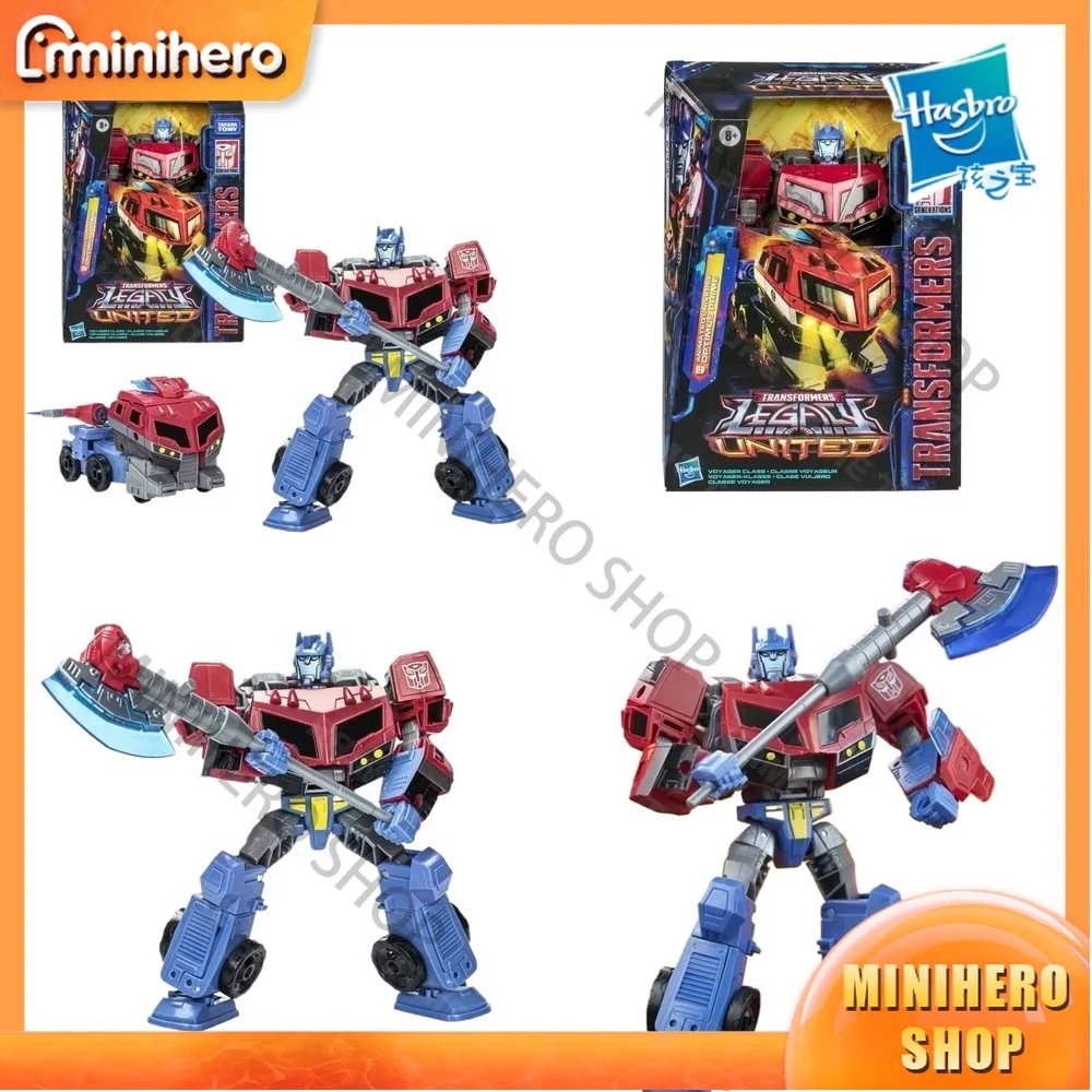 

In Stock Original Hasbro Transformers Legacy United Animated Universe Optimus Prime Voyager Class Articulated Super Action