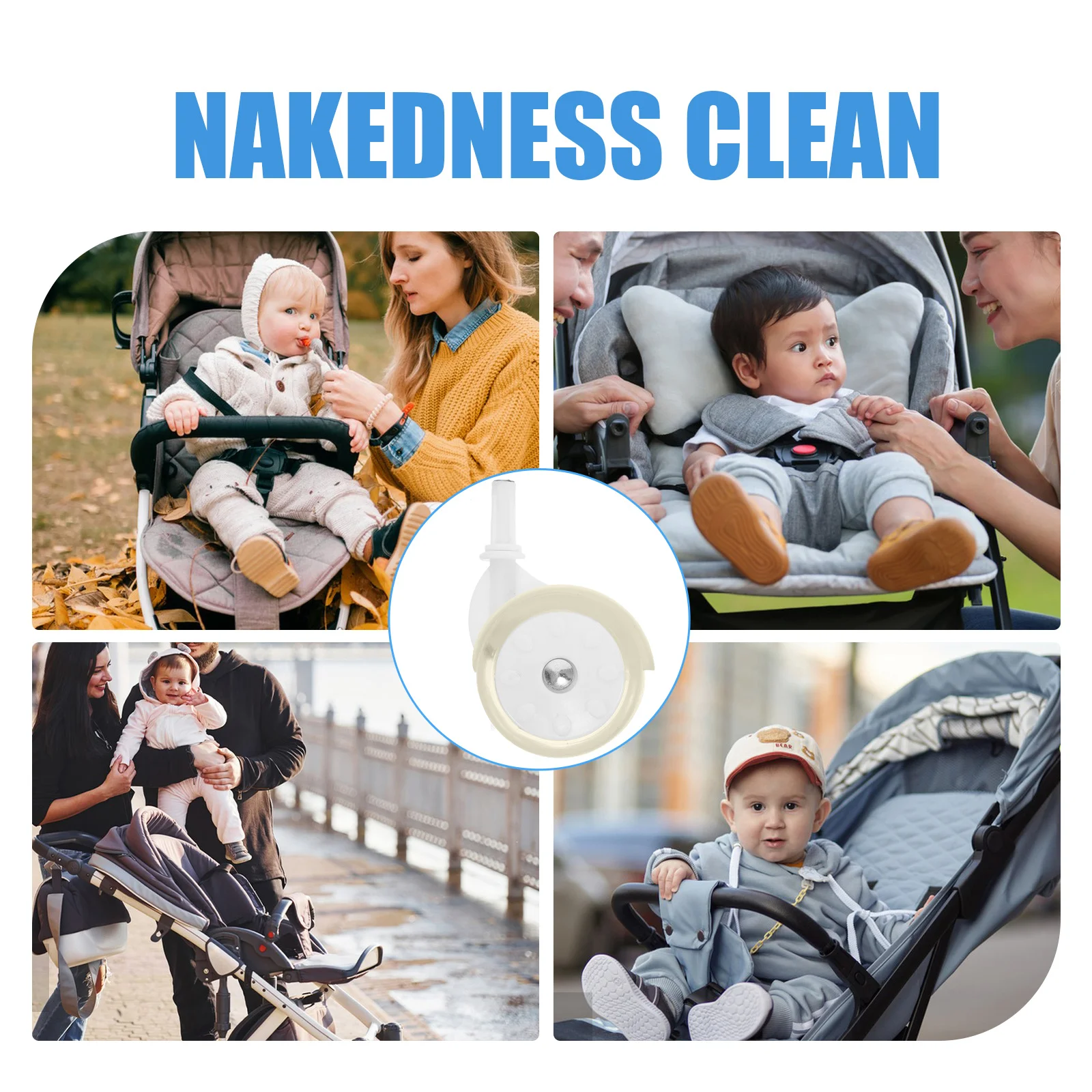 

4pcs Kids Bike Training Wheels Replacement Caster for Baby Walkers Strollers Durable Universal Casters Learning to Walk Support