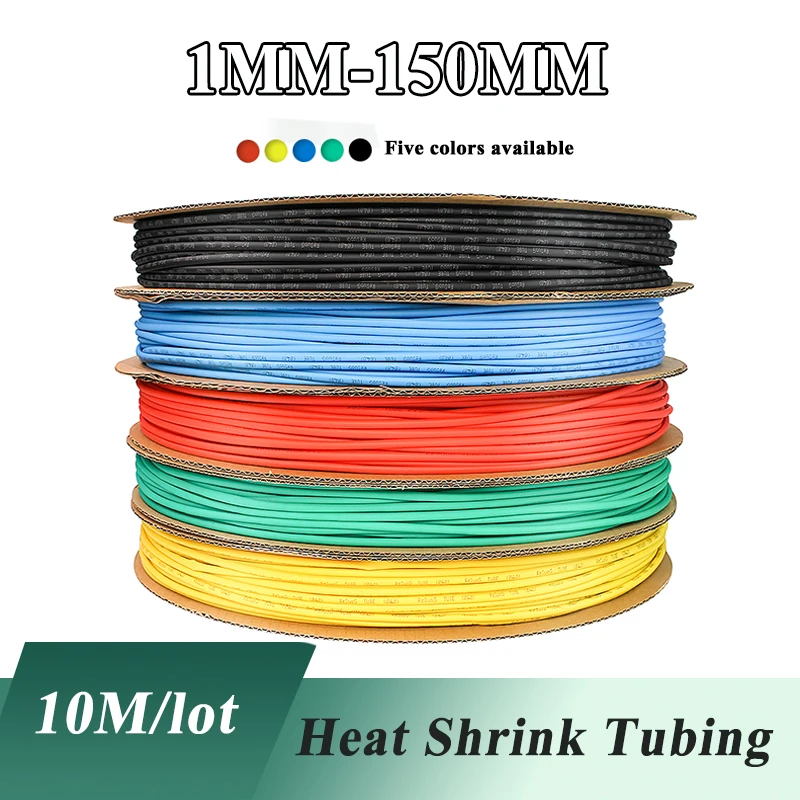 

2:1 Heat Shrink TubeWrapping KIT Insulation Thermoresistant Sleeve Wire BLACK Cable Sleeving Assorted Sleeve Cable Wrap DIY