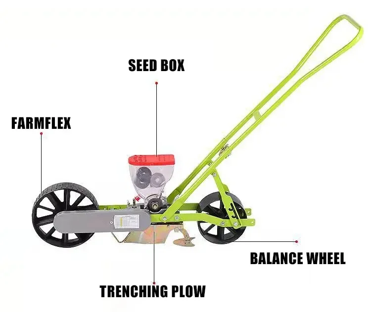 Сеялка для посева сельскохозяйственных фасолей, арахиса, ручная сеялка для кукурузы и машина для разбрасывания овощей и удобрений