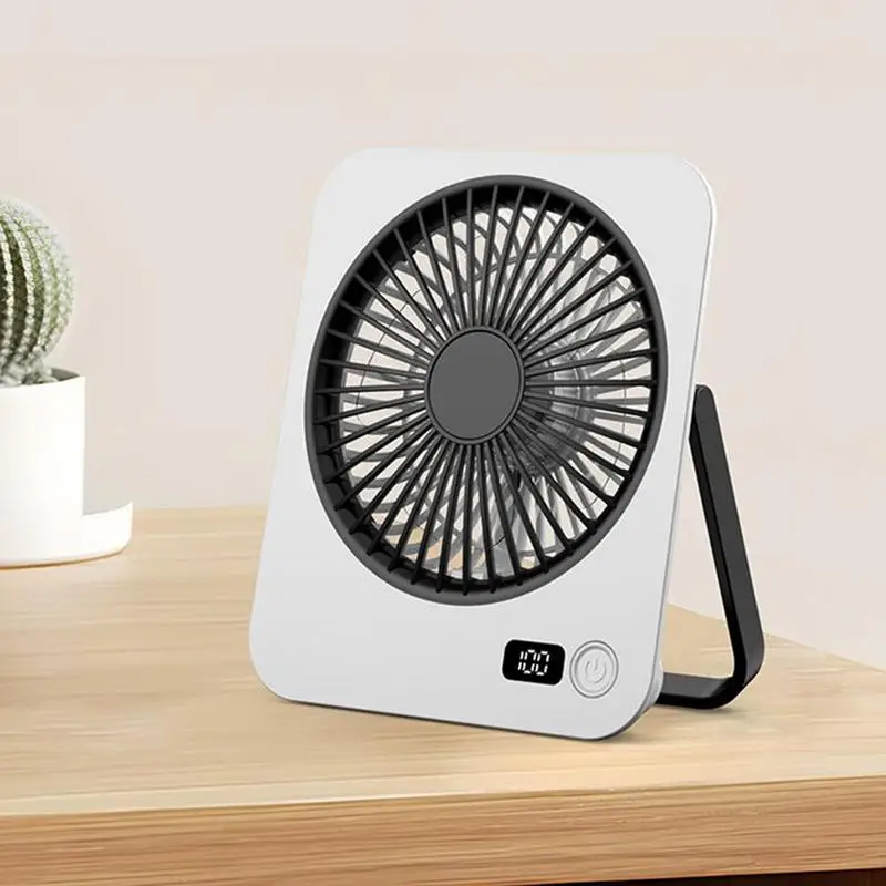 

Table Fan Table Cooling Fan 5-Speed Settings 1200mAh Personal Cooler For Women Men Home Bedroom Beach Camping Outdoor Travel