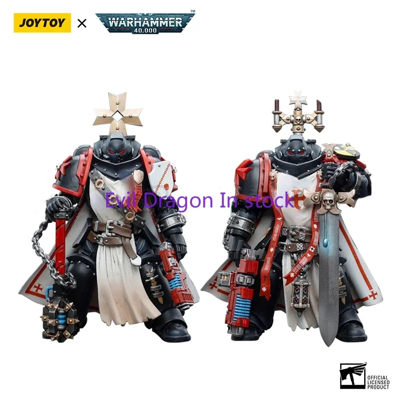 JOYTOY 1/18 Action Figure (2PCS/SET) Black Templar Sword Brethren Anime Collection Military Model