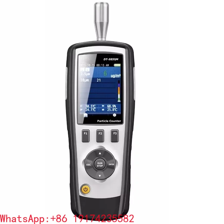 DT-9850M Professional Handheld Air Laser PM0.3,PM2.5,PM10um Particle Counter Price for Cleanroom Lighthouse