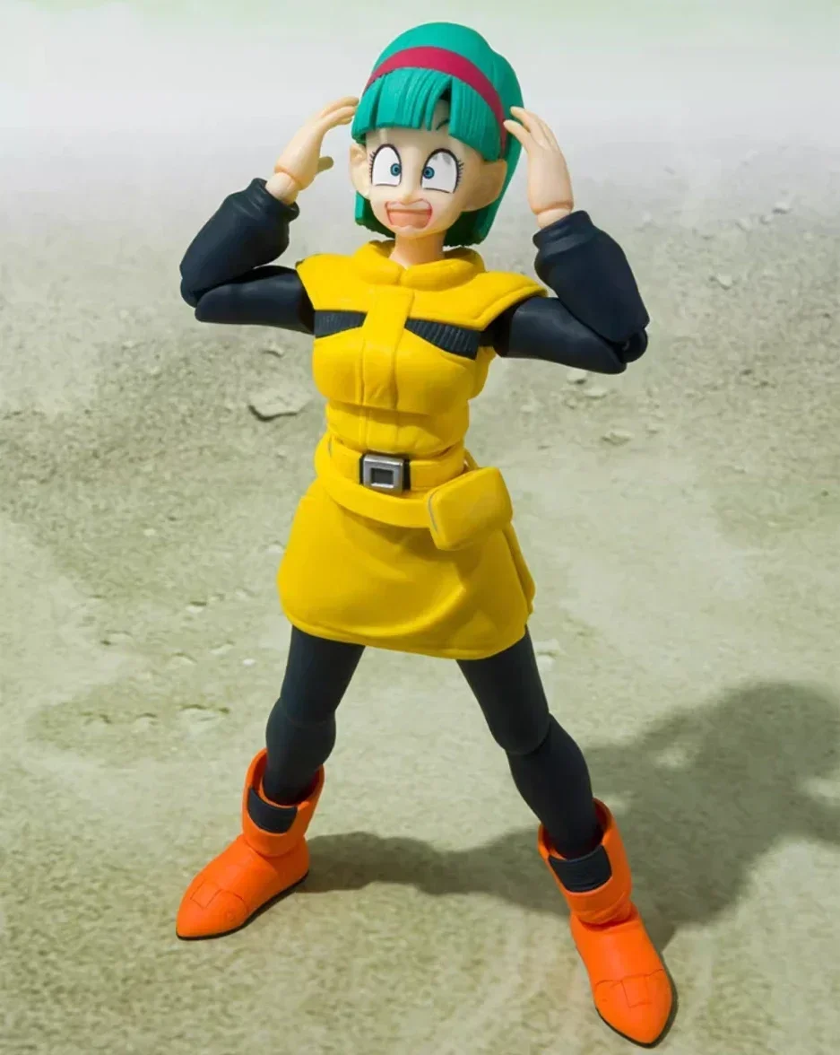 Figuras de Acción 100% Originales de Bandai Shf Sh Figuarts Dragon Ball Bulma Viaje al Planeta Namek, Juguetes de Anime, Figura de PVC, Regalos