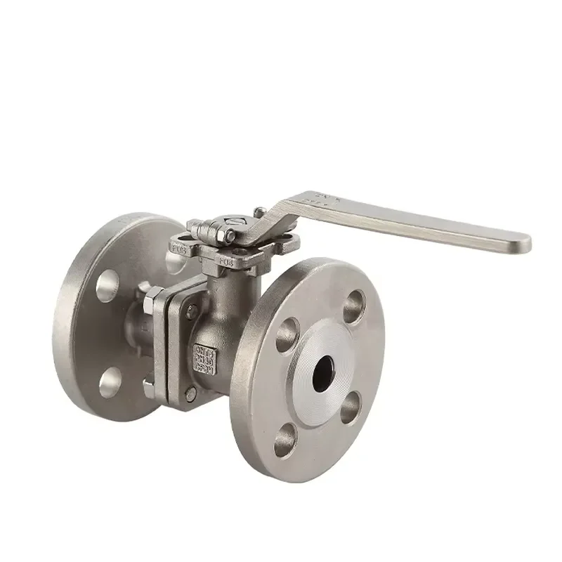 Q41F-40R DN15 Flanged Ball Valve Stainless Steel Horizontal Vertical Installation Industrial Pipeline Control Flow Regulation