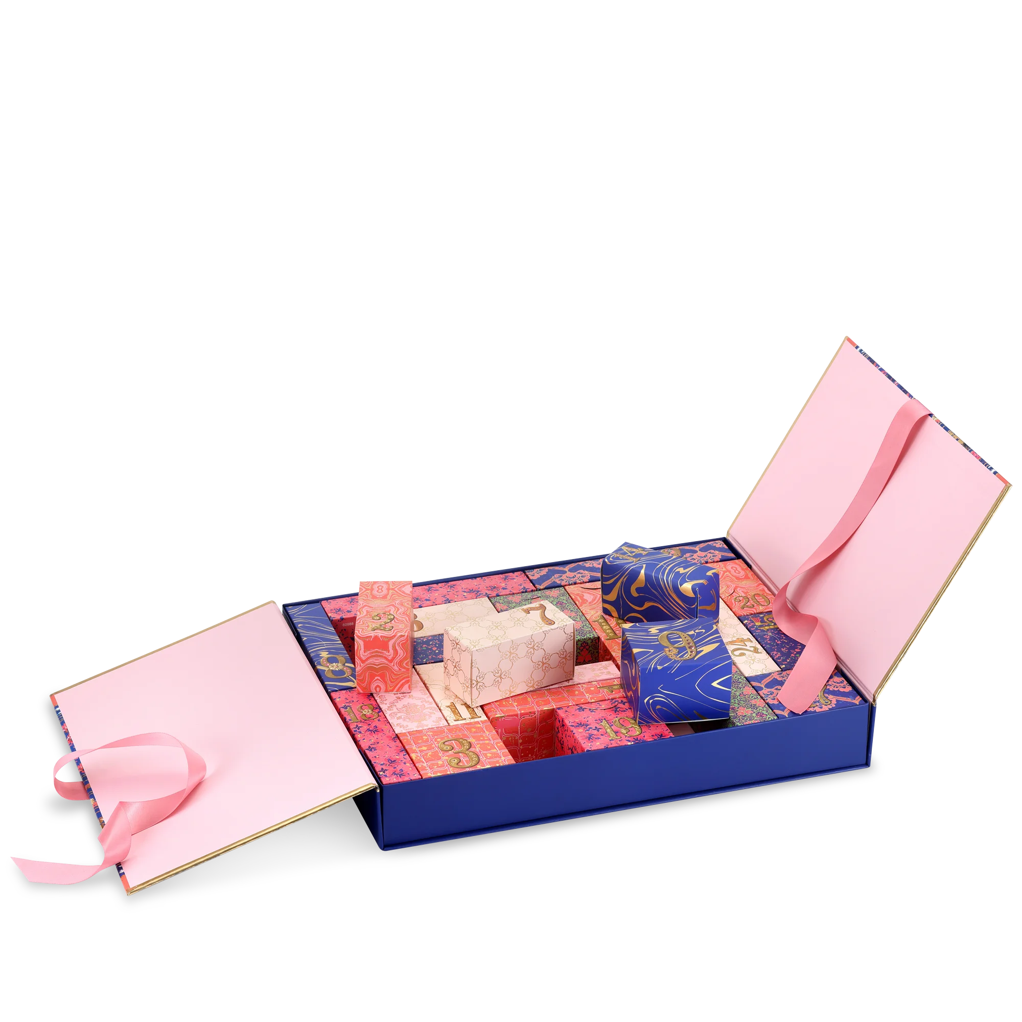 Customized queryChina Wholesale Reasonable Price Christmas 24 Day Luxury Custom Cardboard Cosmetic Gift Advent Calendar Box Pape