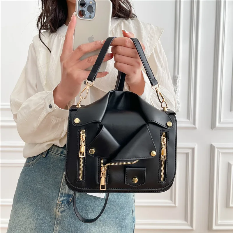 Foreign trade personalized clothes bag 2026 new Korean version fashion ins girl shoulder crossbody small square bag woman