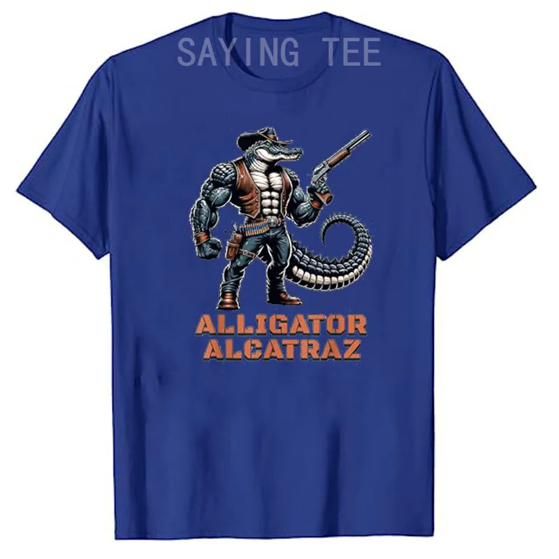 Lustiges Alligator Alcatraz, Florida Everglades Gefängnis-T-Shirt, Humor, politischer Witz, Y2k-Design, Grafik-Outfit, Straßen-Neuheitsgeschenk