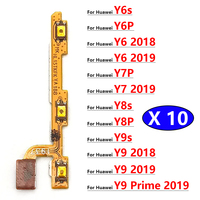 10Pcs, Power On Off Volume Side Button Key Flex Cable For Huawei Y5 Y6 Y7 Y9 Prime 2017 2018 2019 Y6P Y6s Y7P Y8P Y8s Y9s