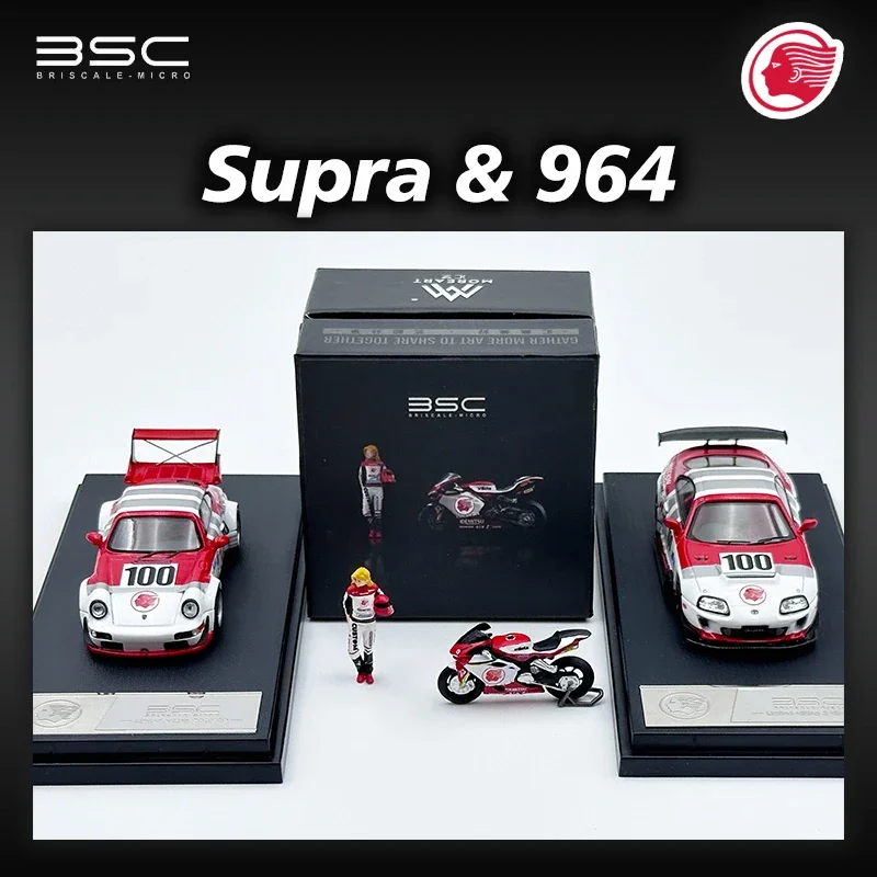 

В наличии 1:64 BSC TMRWB 964 Supra A80, фигурка мотоцикла, литая под давлением диорама, модель автомобиля, коллекция миниатюрных игрушек, время Micro