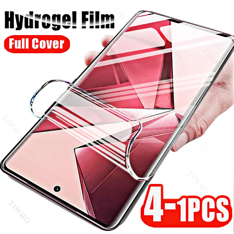 4-1pcs for Vivo V29e V29 Lite V27 V27e V25 V25e V23 V23e V21 V21e V21s V20 20201 SE Pro 4G 5G Screen Protectors HD Hydrogel Film