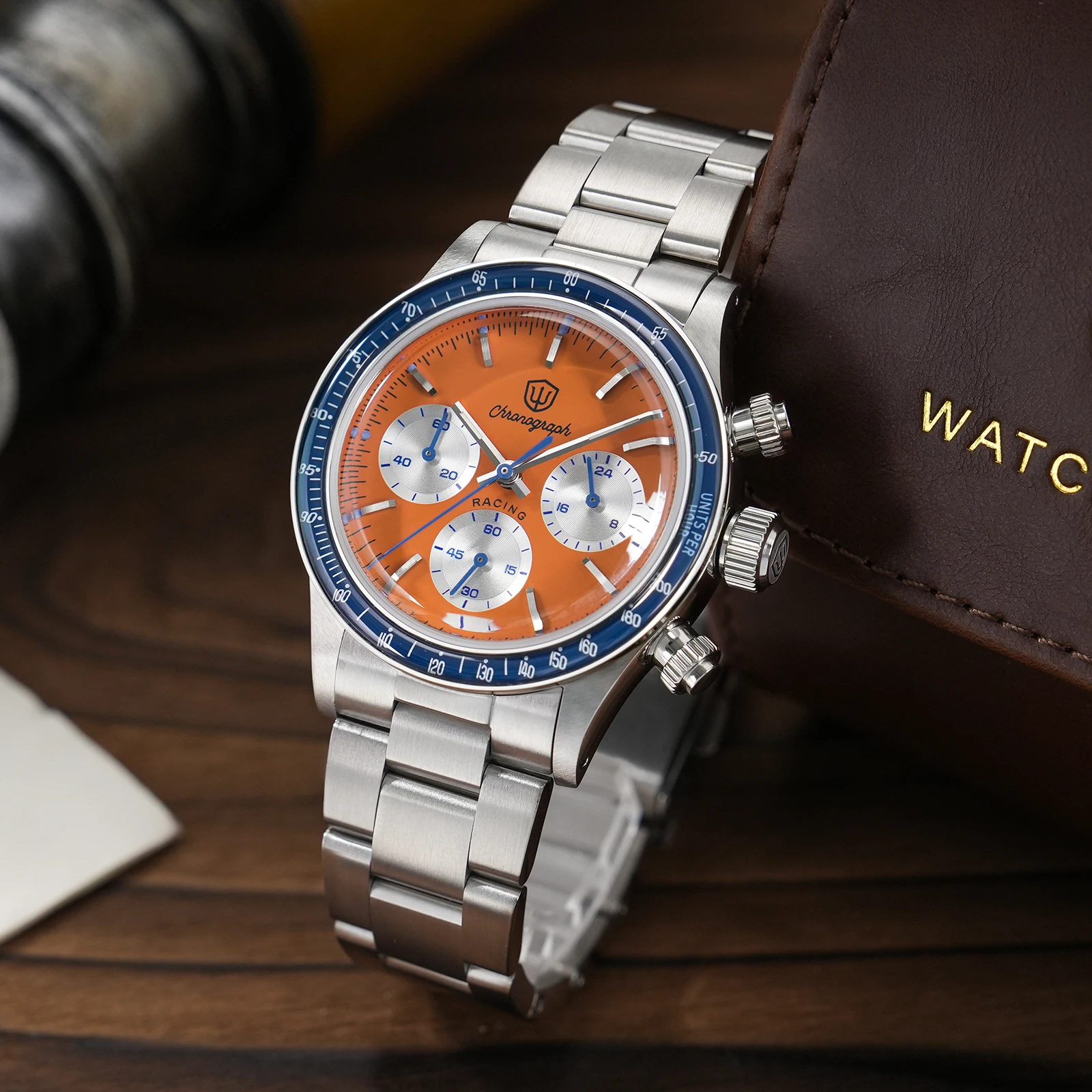 Watchdives WD6263 Vintage Racing Chronograph Watch VK63 Quartz