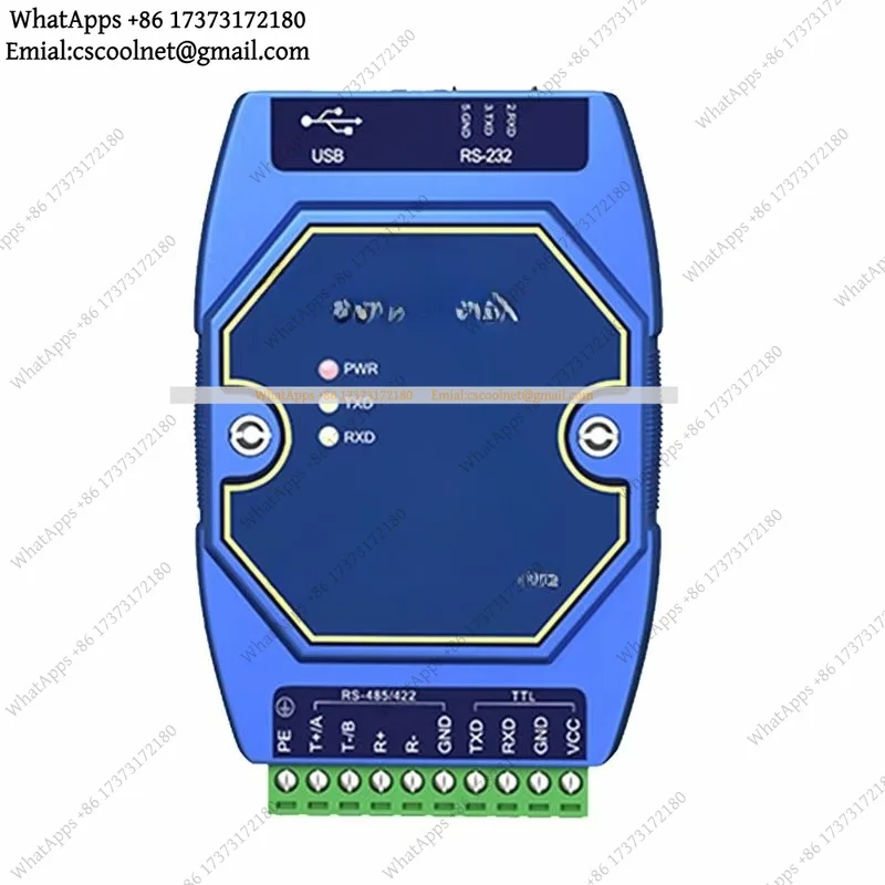 YX2 USB to RS485 RS422 RS232 TTL Converter CH340 Isolated Type-C 3.3V/5V