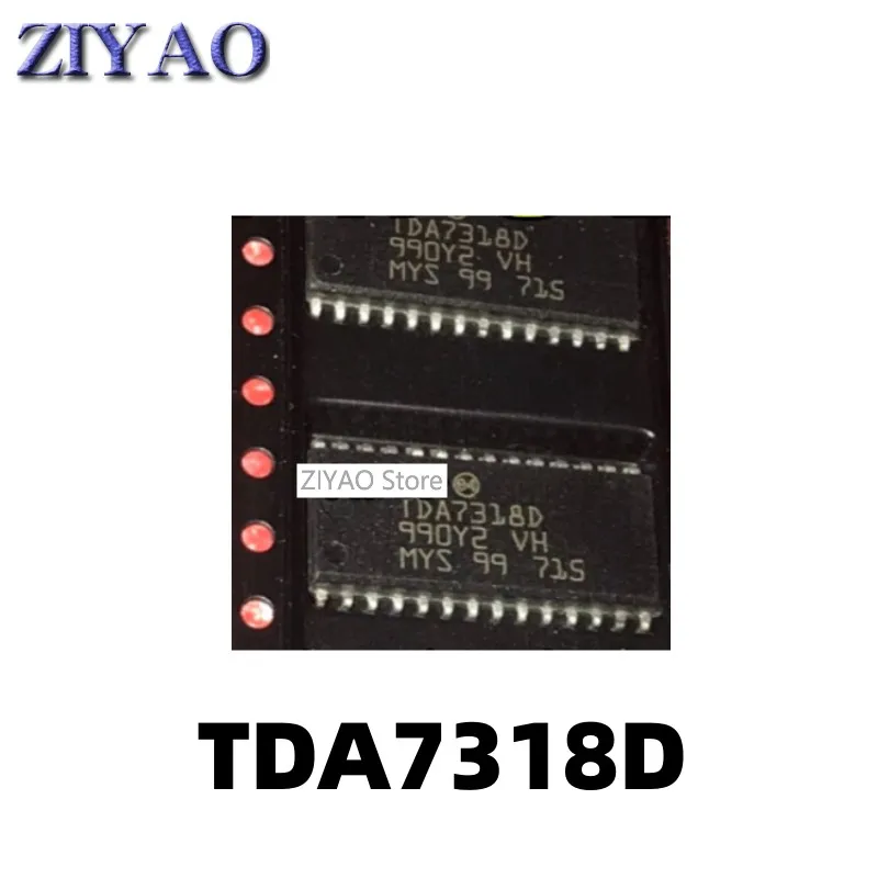 5PCS TDA7318 TDA7318D SOP-28 chip 28 pin digital control stereo audio processor