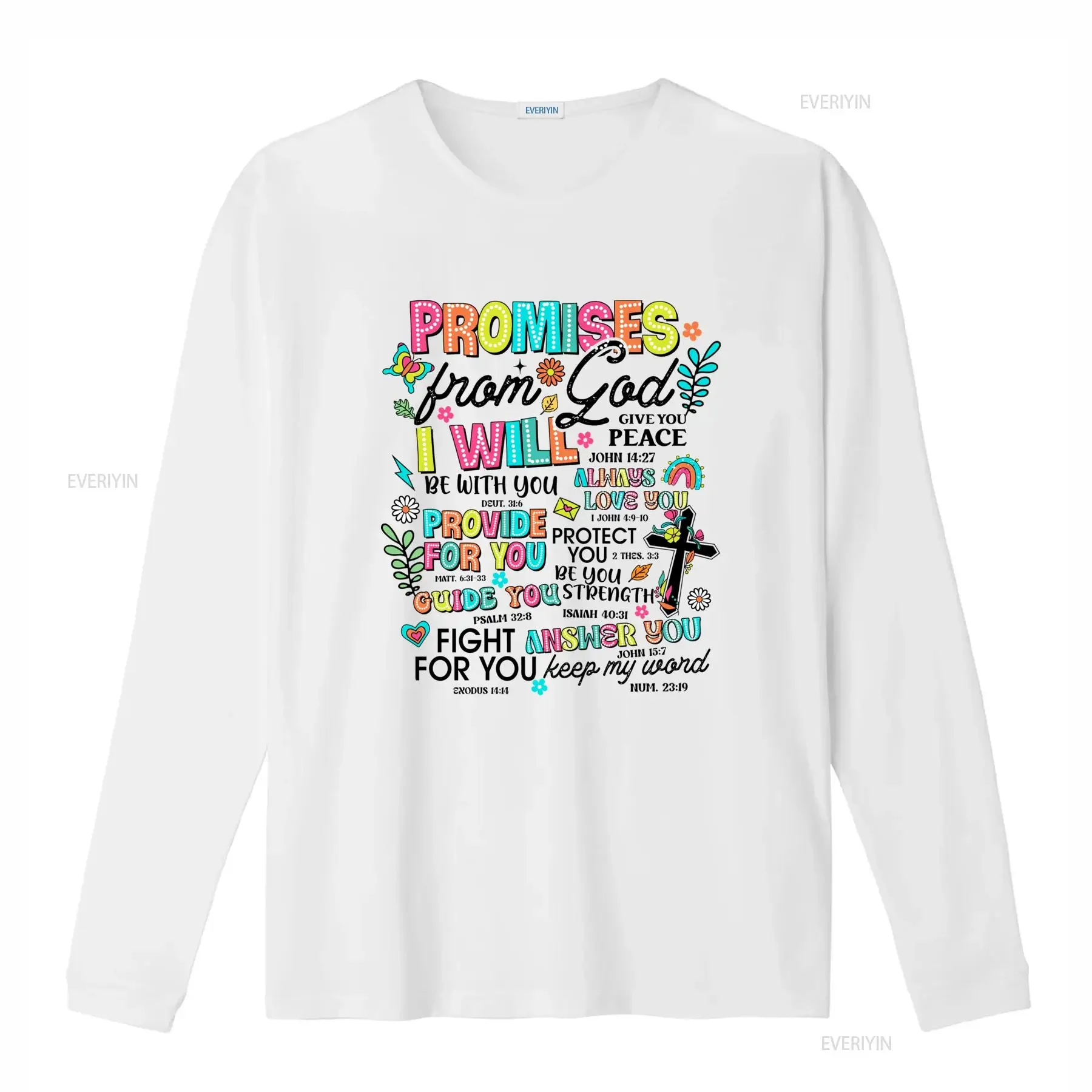 Cute Colorful Cartoon Positive Promise Slogan Boho Floral Rainbow Print Casual T Shirt vintage Washed streetwear graphic Soft