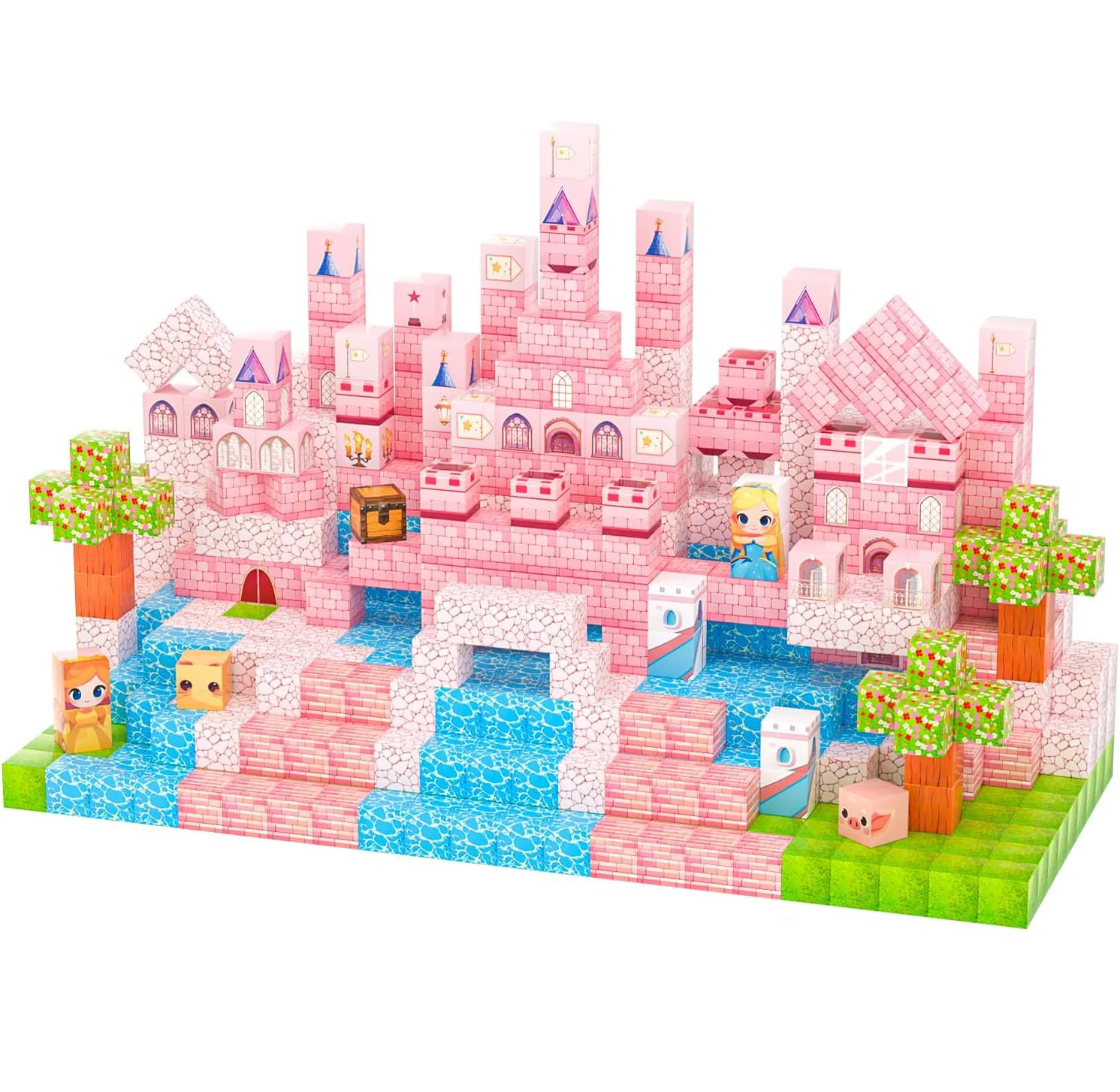 1 st Willekeurige 100- stuks 2025 magnetische blokken. Levendige kleuren, vrij gebouw voor STEM-bouw-speelvaardigheden. Een vakantiecadeau van hoge kwaliteit.