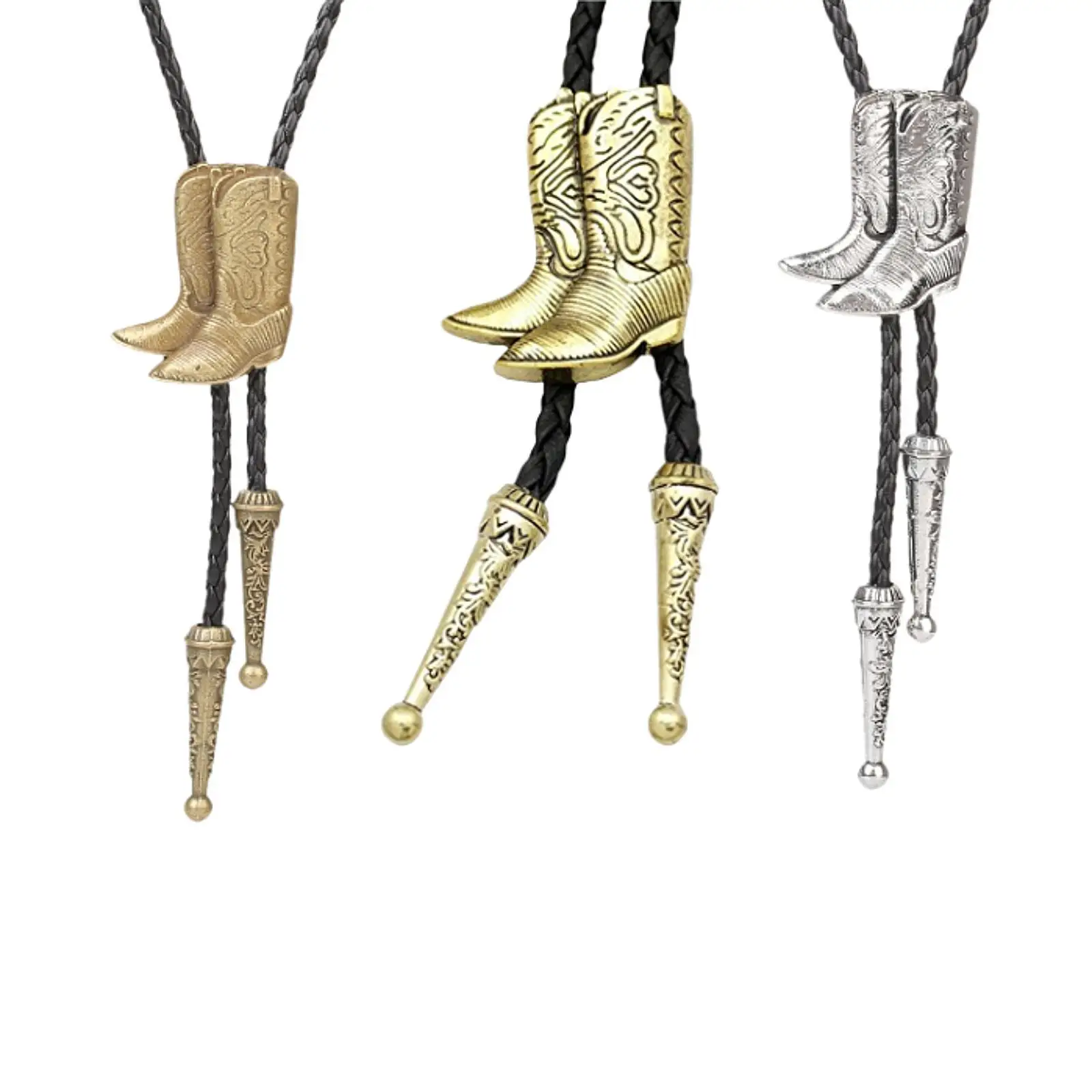 

Bolo Tie Vintage Design Fashion Braided Rope Decorative Cowgirl Accessories for Holidays Anniversary Fancy Dress Props Street