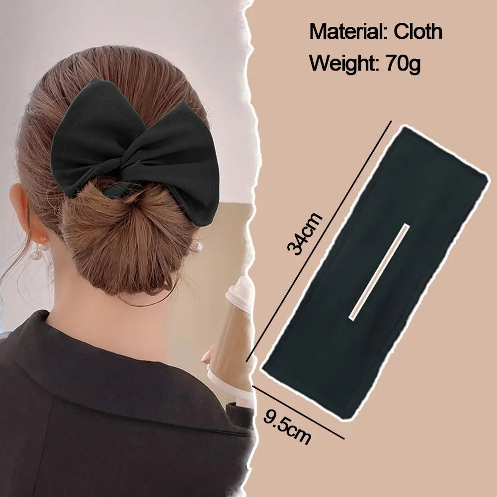 3Pcs Cloth Hair Band Hair Accessories Bun Print Bun Maker Ponytail Holder Multicolor Headband Curler Women