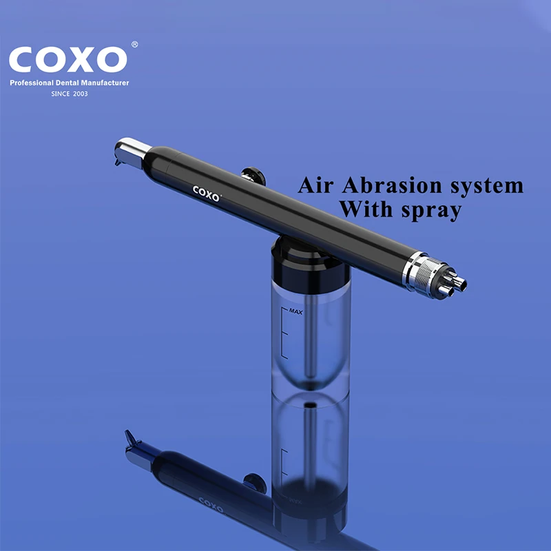 COXO CA-1 Dental Air Abrasion System Sandblaster With Water Spray Aluminum Oxide Sandblasting Machine Dentistry Tools