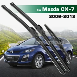 GREATROAD Wiper LHD&RHD Front & Rear Wiper Blades Set For Mazda CX-7 CX7 KE 2006 - 2012 Windshield Windscreen Window Brushes