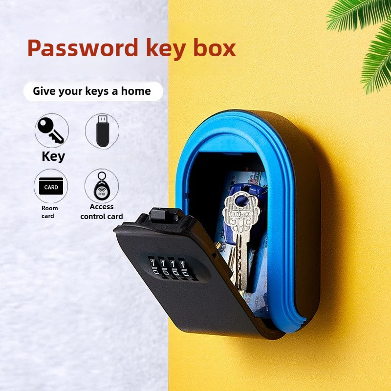 All plastic key box password lock key storage lock box plastic password key box