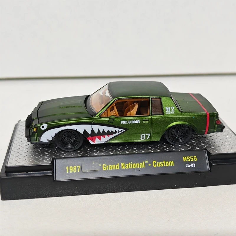 1:64M2 نموذج سيارة القرش الفم 1987 سبيكة سيارة نموذج جمع الحلي هدية الكبار