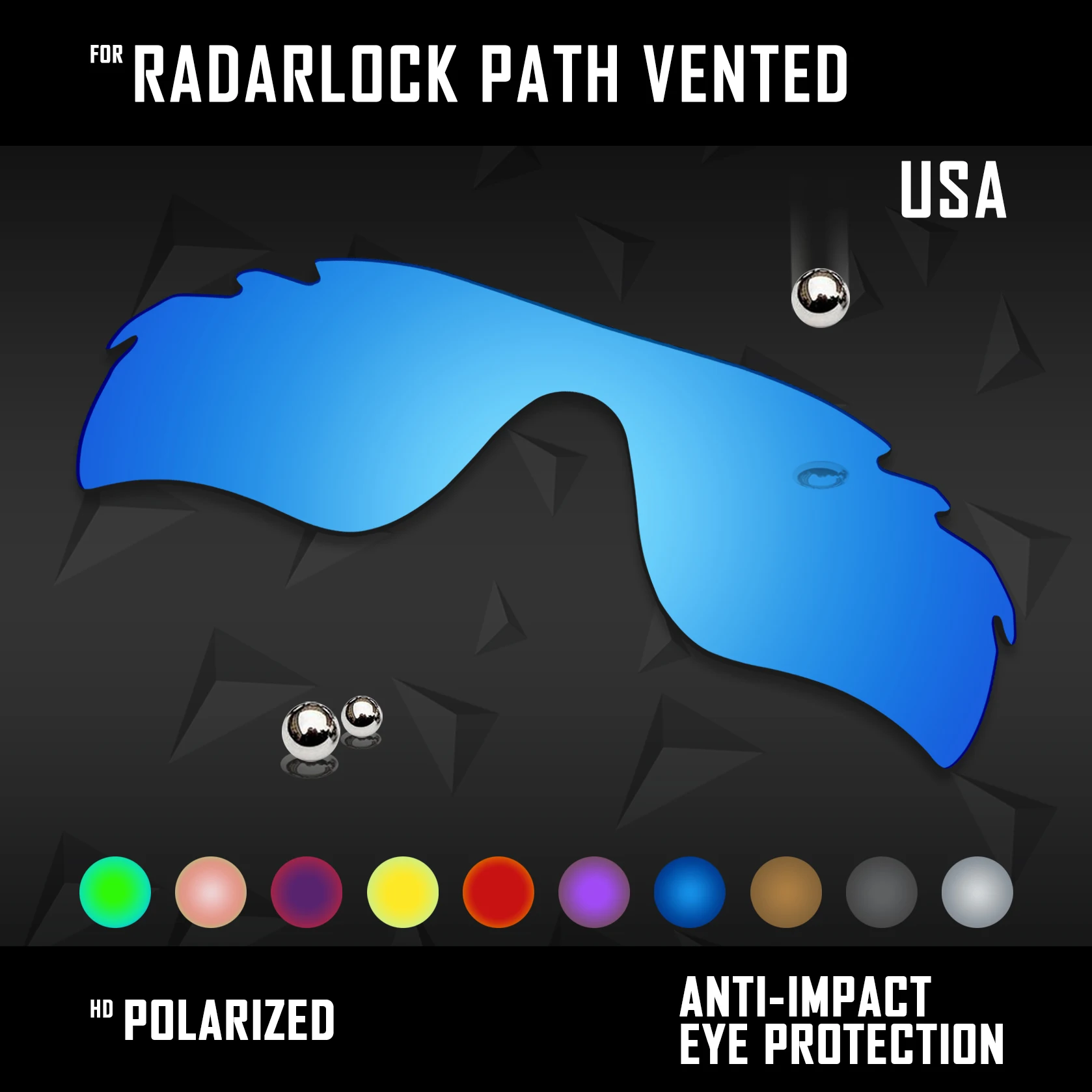 OOWLIT Polarized Replacement Lenses for-Oakley RadarLock Path Vented Sunglasses