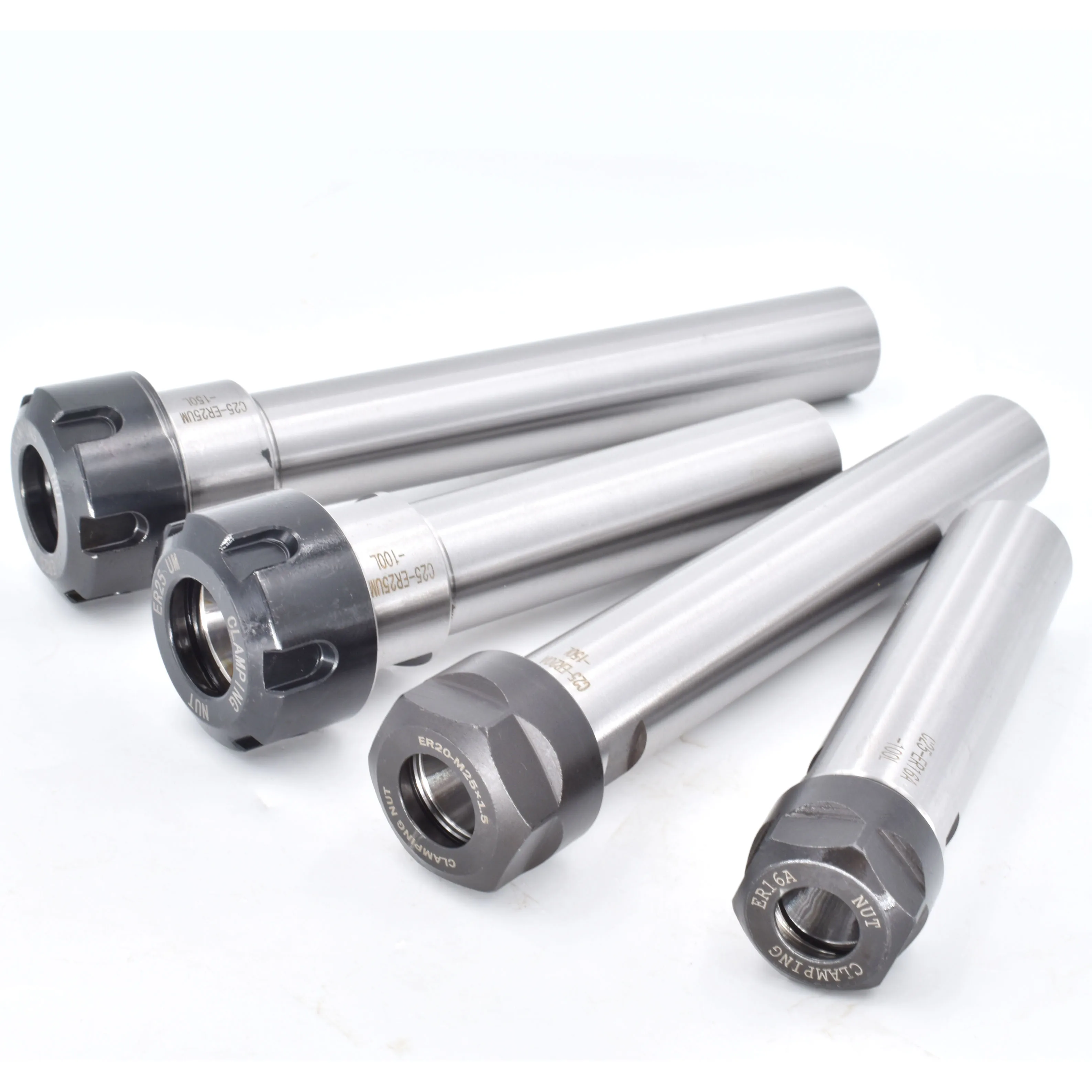 C10 C12 C16 C20 C25 C32 Collet Chuck ER8 ER11 ER16 ER20 ER25 ER32 40 Tool Holder Extension Rod Bracket Lathe Tool Collet