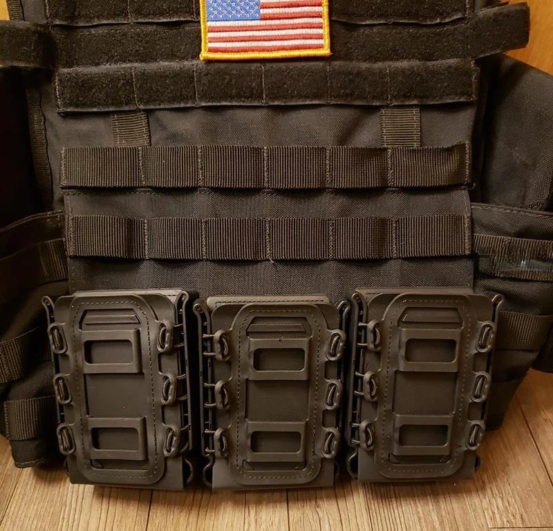 Tactical Molle Magazine Pouch Carrier 5.56 7.62 Fast Mag Flexible Rifle AK 74 AKA 47 AR M4 9mm Pistol Glock Magazine Holder