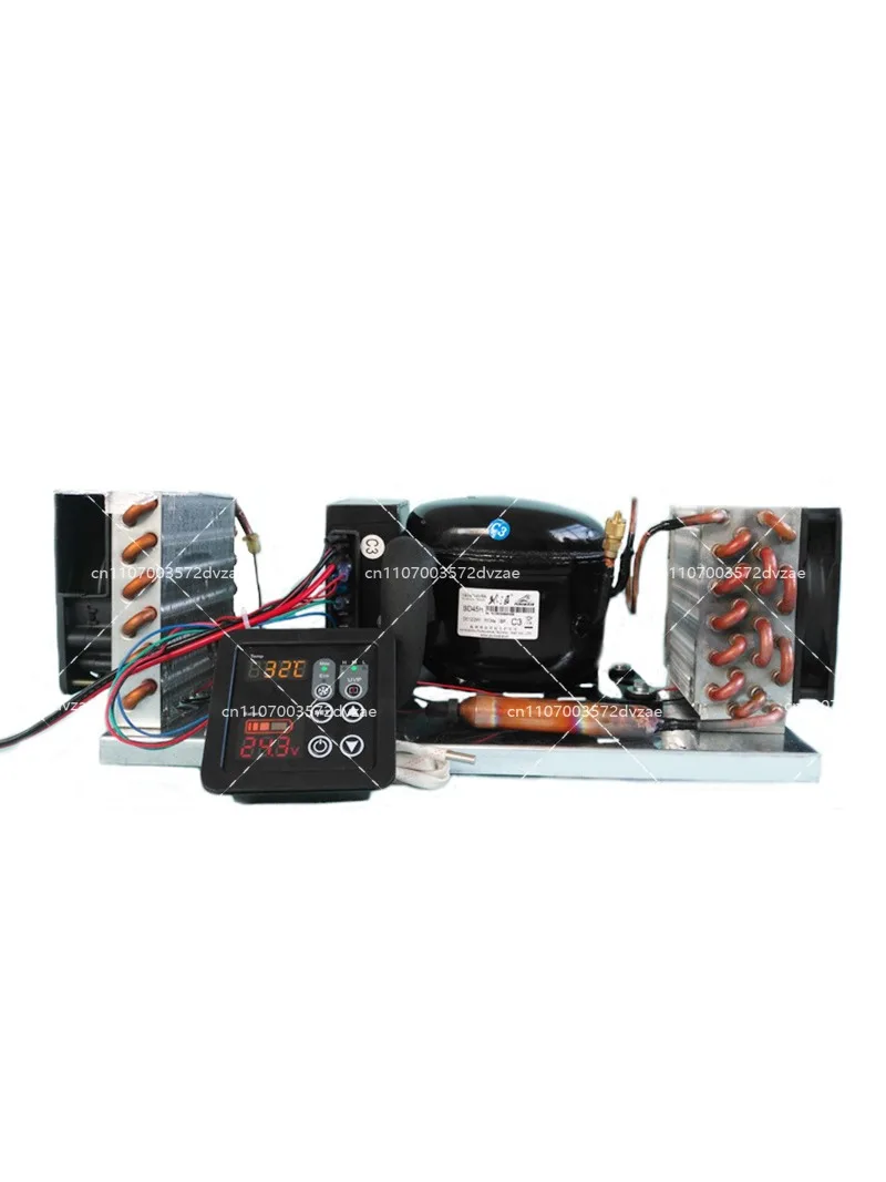 Mini Air-Cooled Integrated Unit 12V 24V 48V Start-Up Refrigeration Micro Air Conditioning Assembly