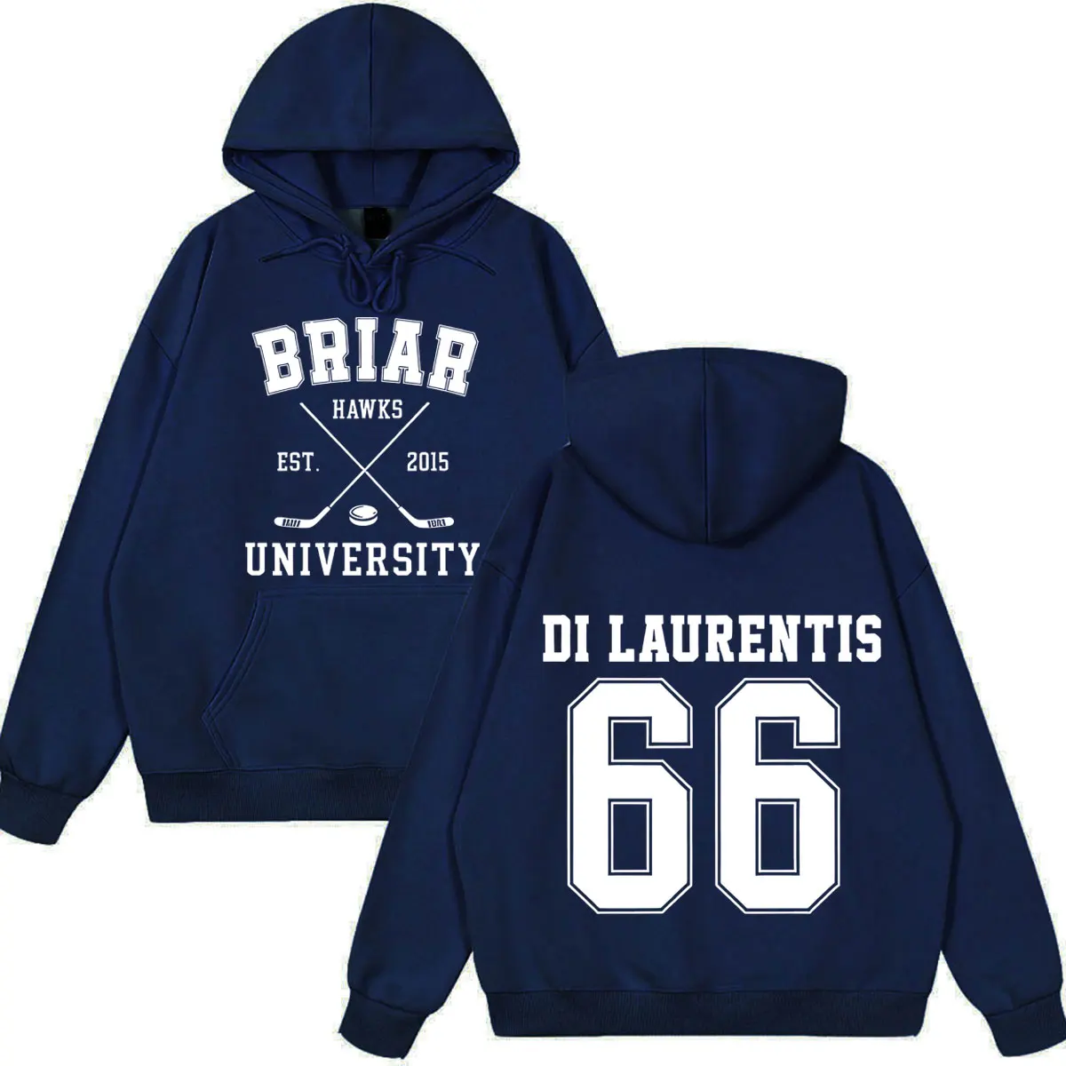 Di Laurentis 66 Off Campus TV-Serie Briar University Hoodie Herren Damen Kleidung Mode Winter Vintage Lässiges lockeres Sweatshirt – Detail 6