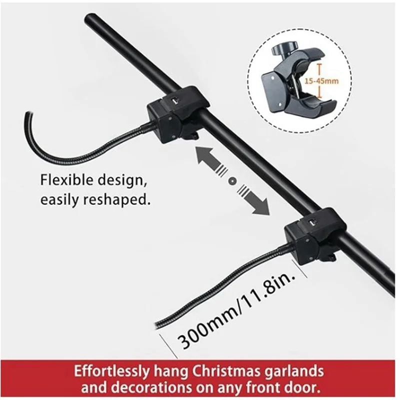 A71Z Suitable For Front Door Hooks, No Need For Screws And Drilling, Adjustable Telescopic Range Of 150-170Cm. image 2