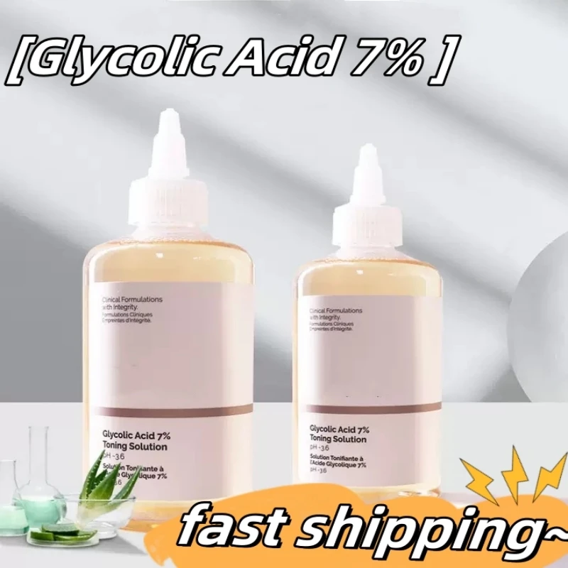 Face Makeup Glycolic Acid 7% Skin Toner PH3.6 Toner Exfoliating Mouth Closing Blackhead Fruit Acid Essence Prevent Skin Aging