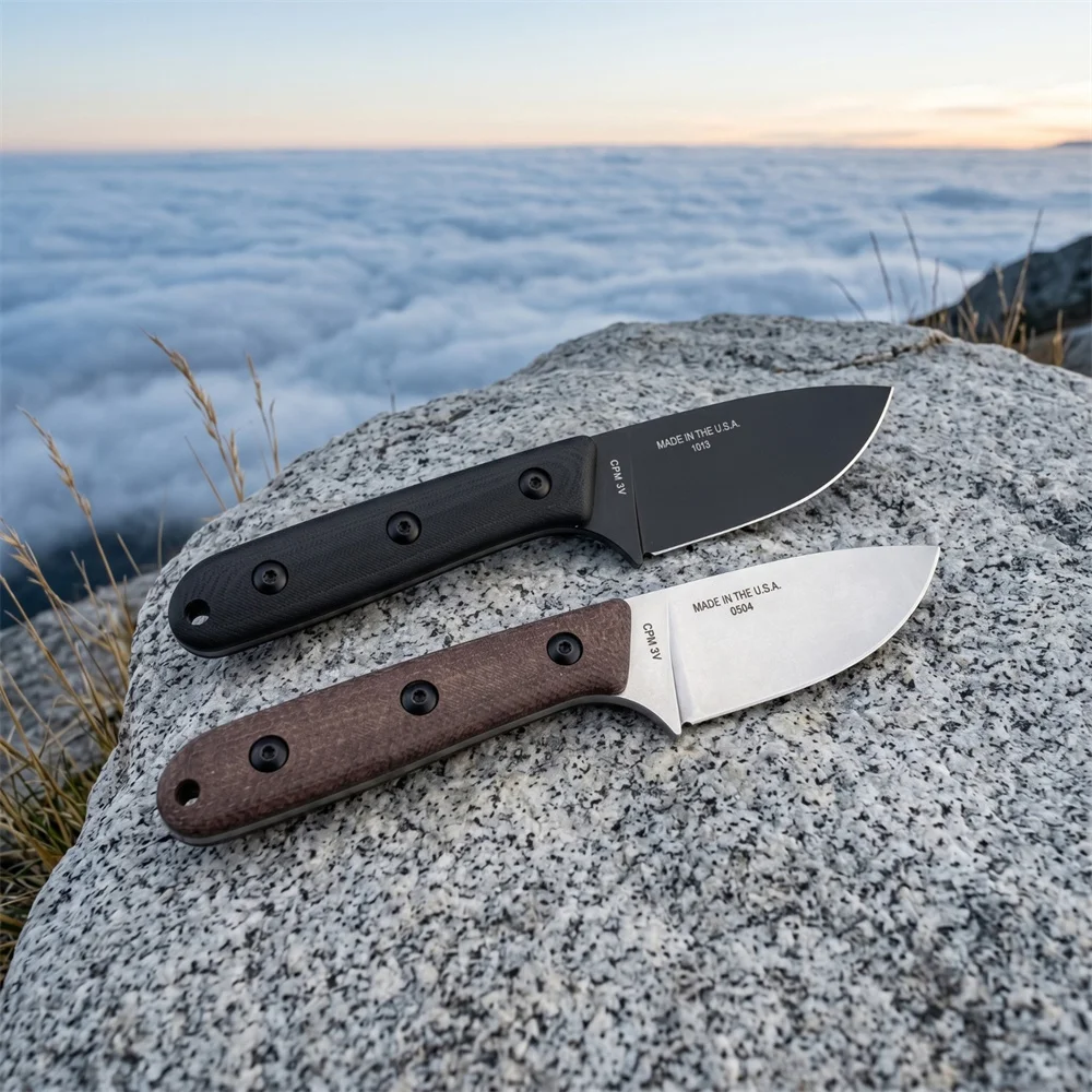 ESEE Fixed Blade Survival Knife Micarta Handle Utility Knife with Kydex Sheath Portable EDC Knife for Camping Hiking Outdoor - view 2