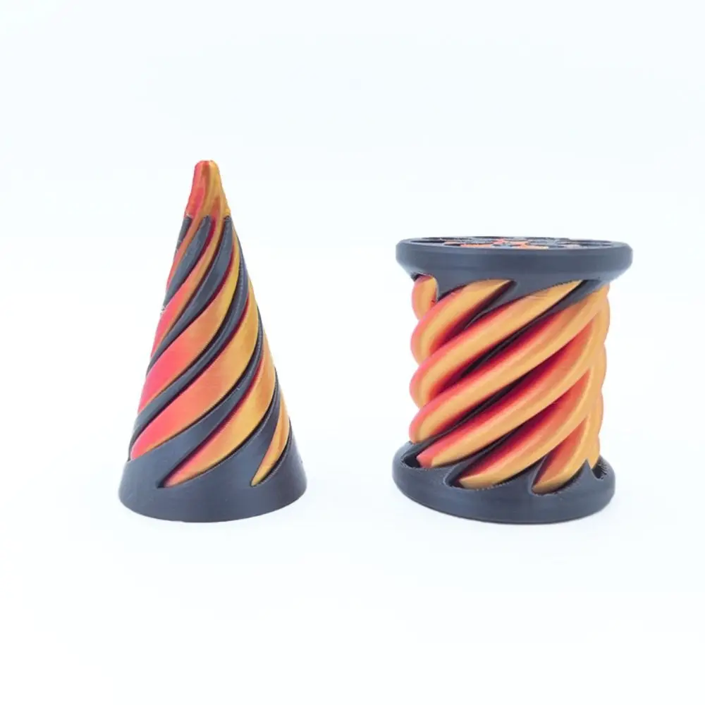 Impossible Pyramid Spiral Cone Toy Thread Illusion Relaxation Pass Through Pyramid Fidget Toy 3D Adults Children Gift