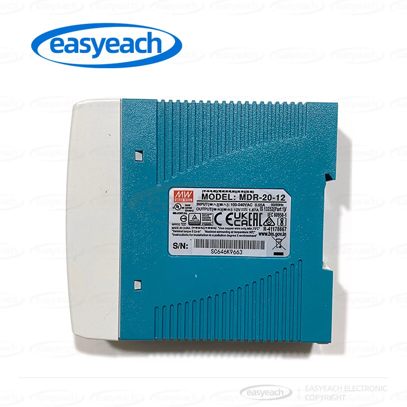 MDR-20-12 rail switch power supply AC to DC rail power module switch power supply 1.67A 12V