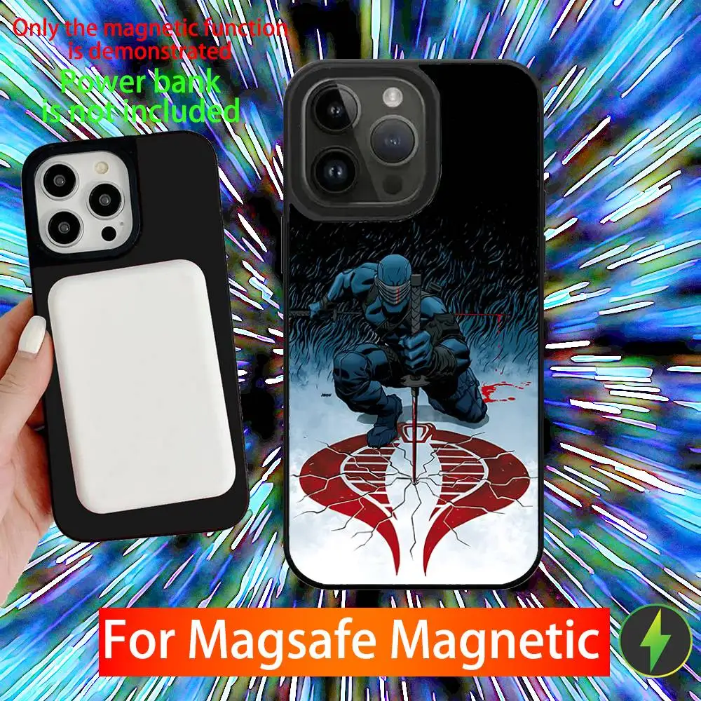 S-Snake E-Eyes Phone Case For iPhone 16,15,14,13,12,11,Pro,Max,Plus,Mini,SE New Magsafe Magnetic Wireless Charging