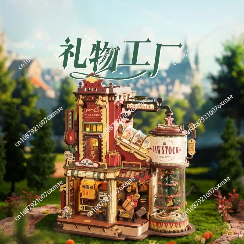 DIY Handmade Wooden Assembly Model Building Block Toy Three-dimensional Puzzle