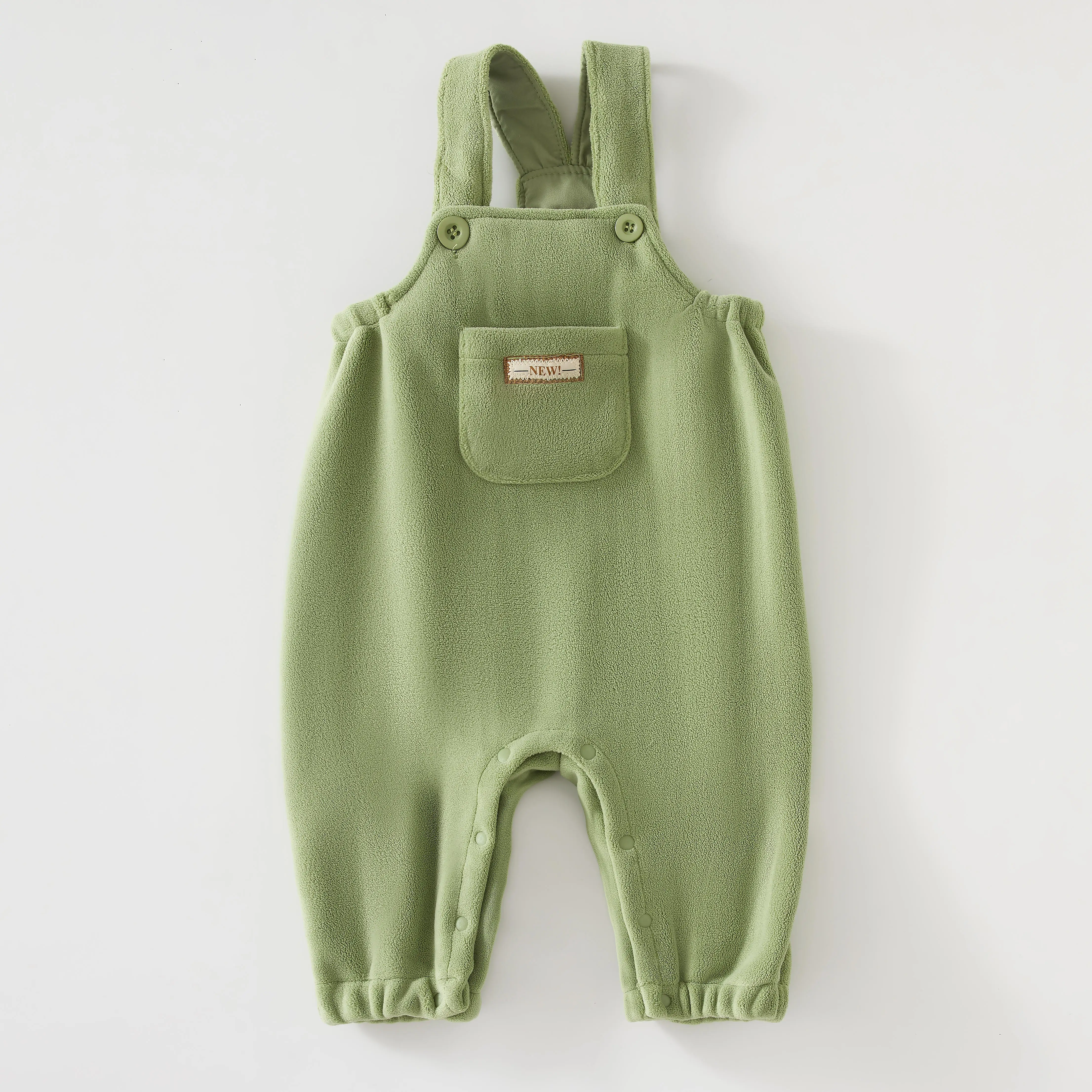 Macacão Acolchoado Quente para Bebês Meninos e Meninas Estilo Coreano Calças Longas Roupas Infantis