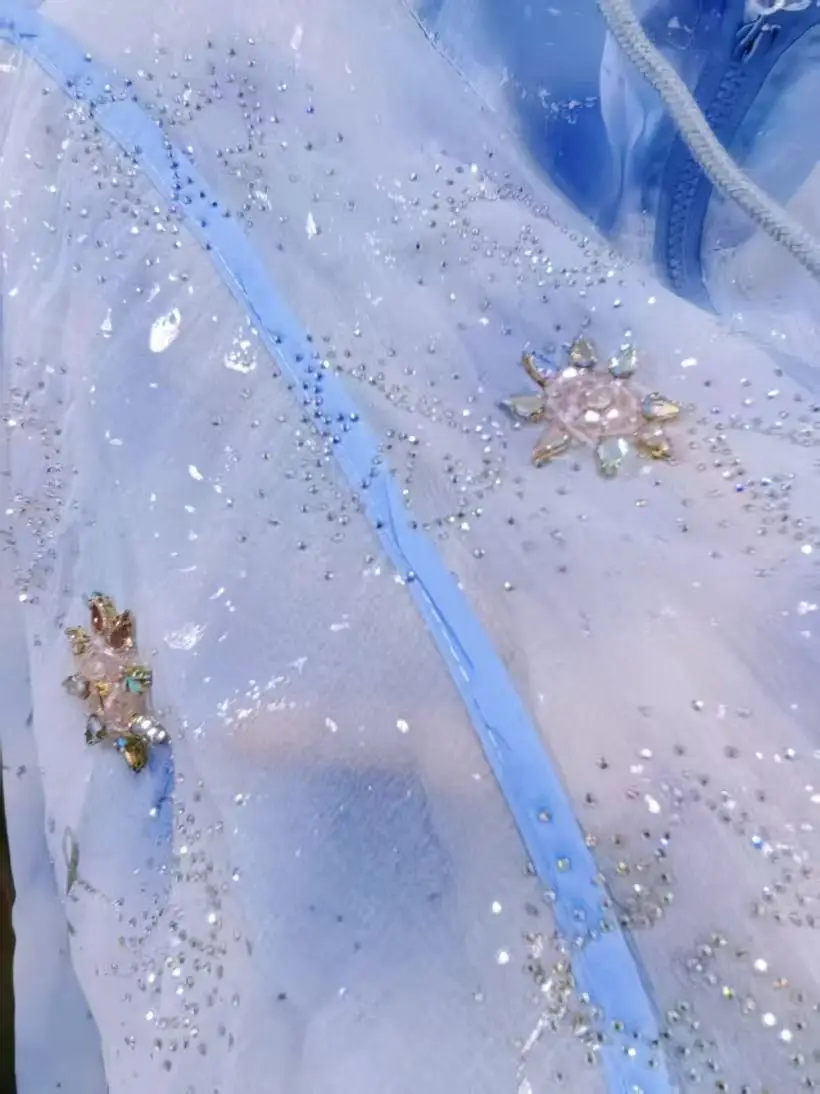 Bling Strass Frauen Mit Kapuze Frühling Sommer Lose Beiläufige Zipper Sonnenschutz Shirts Blusen Erfrischende Blaue Dünne Oberbekleidung Tops