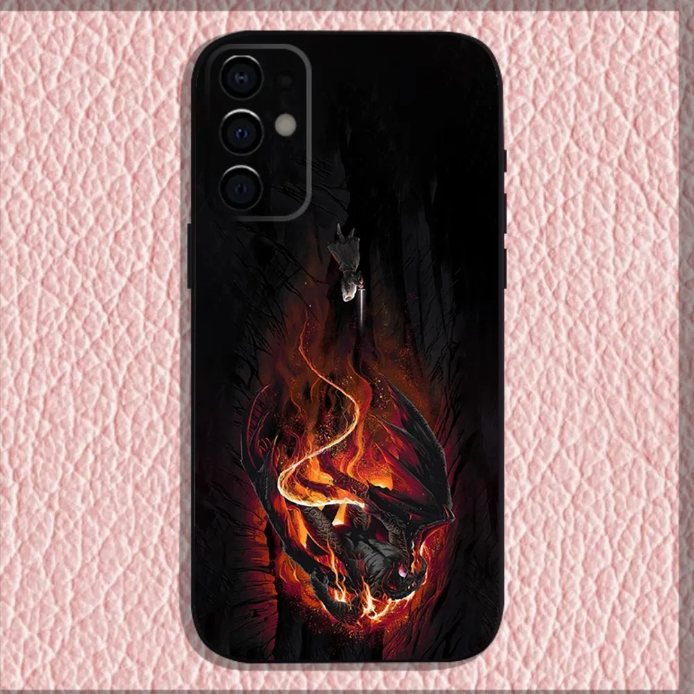 The L-Lord of the R-Rings Phone Case For Samsung S24,S21,S22,S23,S30,Ultra,S20,Plus,Fe,Lite,Note,10,9,5G Black Soft Shell