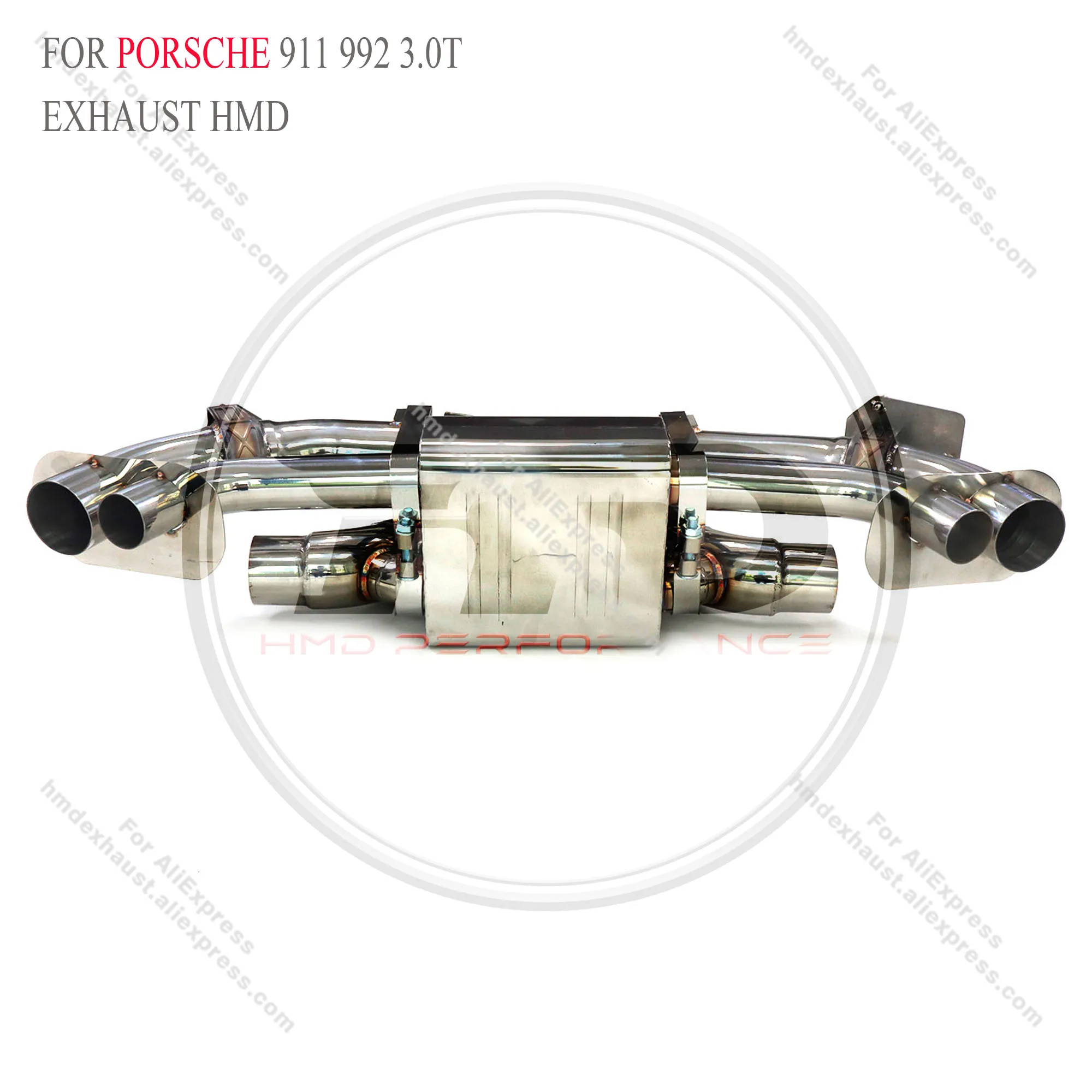 

Catback из нержавеющей стали для Porsche 911 992 3.0T с клапаном Выхлопная система HMD Performance