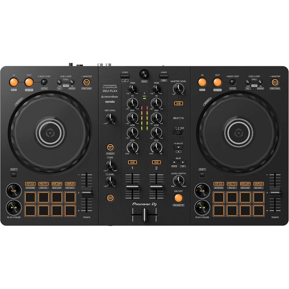 DDJ-FLX4 Rekordbox ذو الطابقين ووحدة تحكم Serato DJ - جرافيت #2