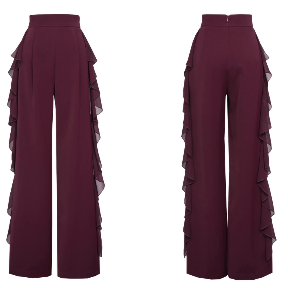 フローティングヤーン社交ダンスストレートレッグパンツ練習パンツブラック新標準競技ダンスパンツブルー社交ダンス