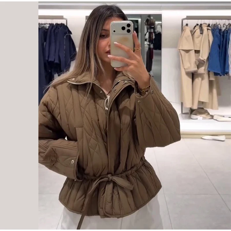 Upgraded Thick Wrap Front Tie Padded Jacket Kimono Style Collar Long Sleeve Loose Warm Daily Women Coat 2026 Winter Cotton Coats 44 S2097fb9a1e804246996763243180241e4