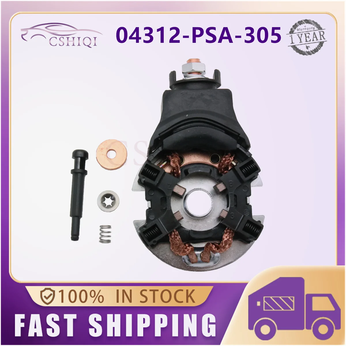 

04312-PSA-305 04312PSA305 Starter Brush Repair 04312 PSA 305 For Honda Accord 2.4L W/AT 03-05 Set CIVIC CRV TSX RDX 05-14