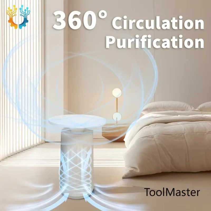 

【2026】OEM ODM Stylish Table Smart Air Purifier Home Wireless Charging 3-In-1 High Efficiency Filter Air Purifier Hepa Filter